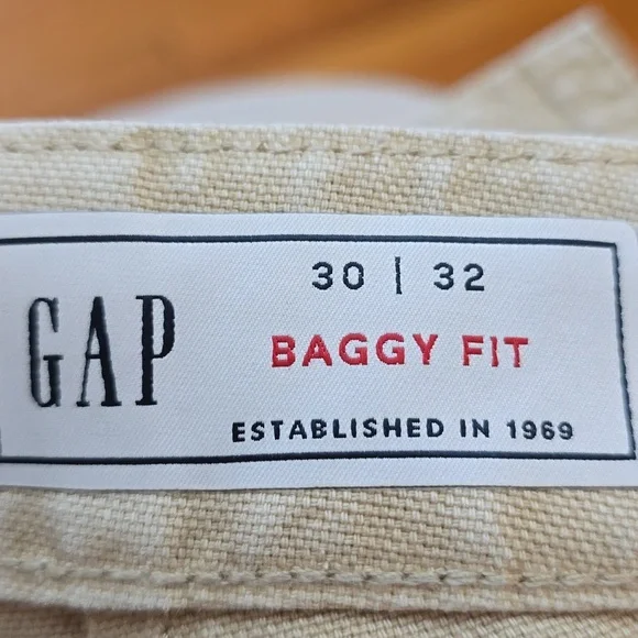 NWT, GAP, Baggy Utility Canvas Pants, Bedrock, Men's 30x32